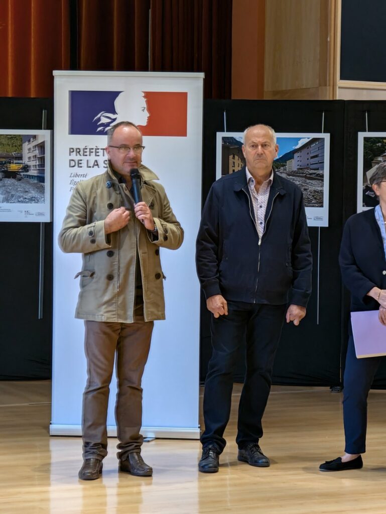 Prises de parole au vernissage de l'exposition Souvenirs majeurs du Charmaix à Fourneaux, 13 octobre 2026